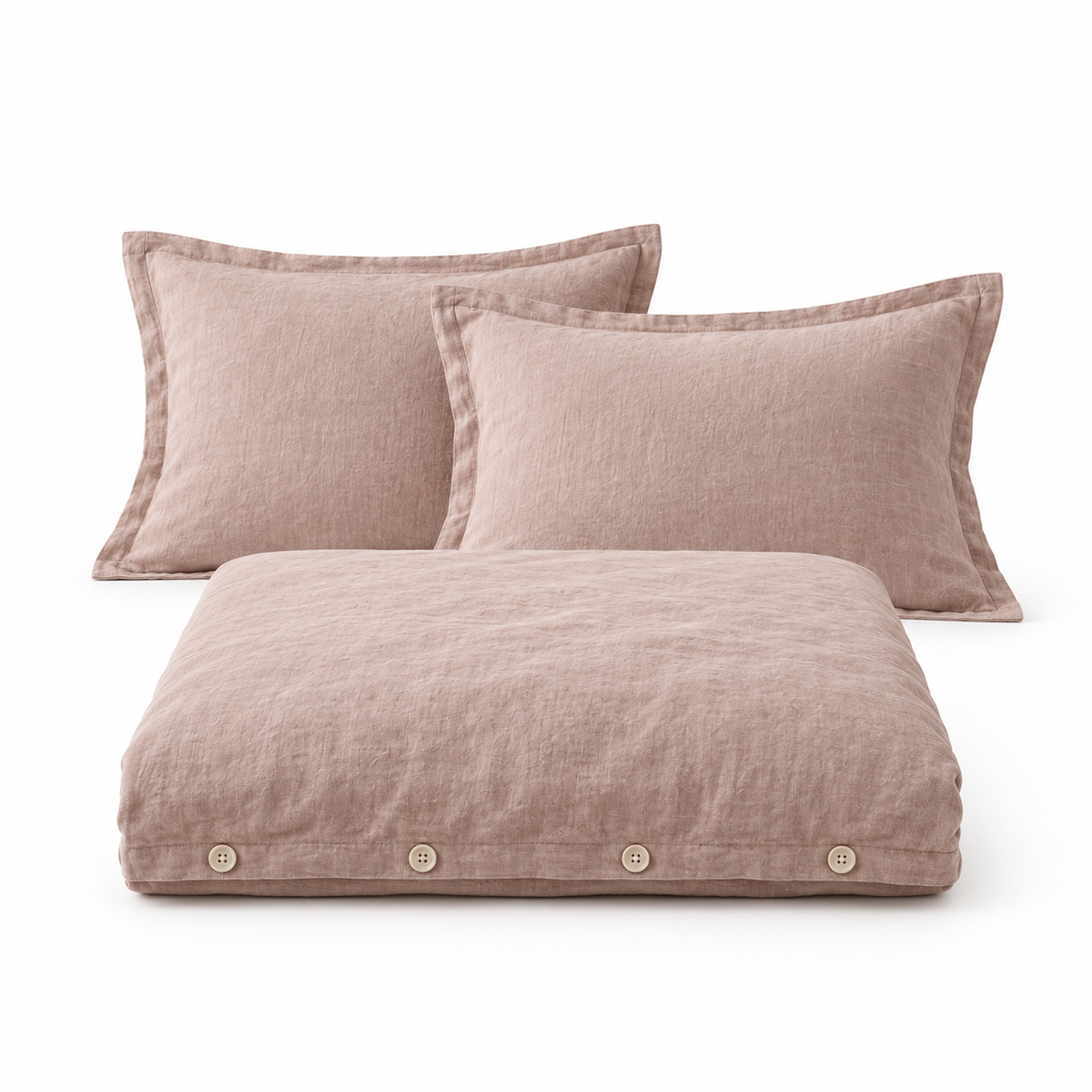 Mirelle Linen Duvet Set on a white background