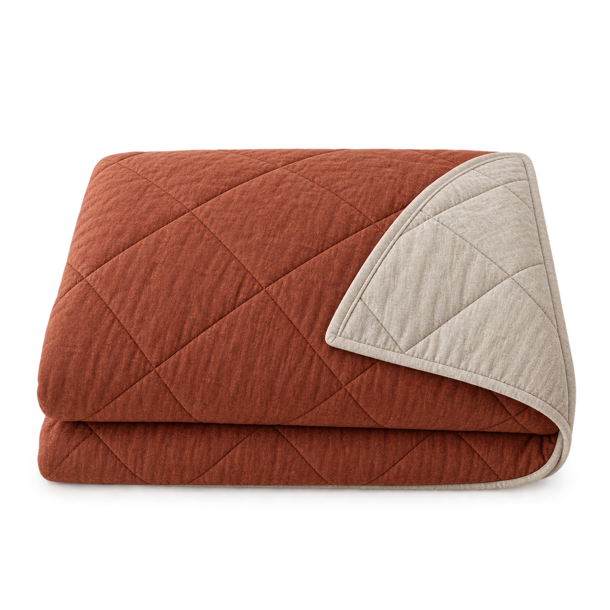 Aube Reversible Coverlet on a white background