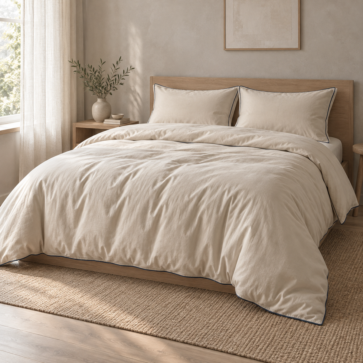 Aveline Washed Sateen Duvet Set hero view