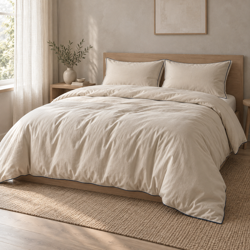 Aveline Washed Sateen Duvet Set hero view