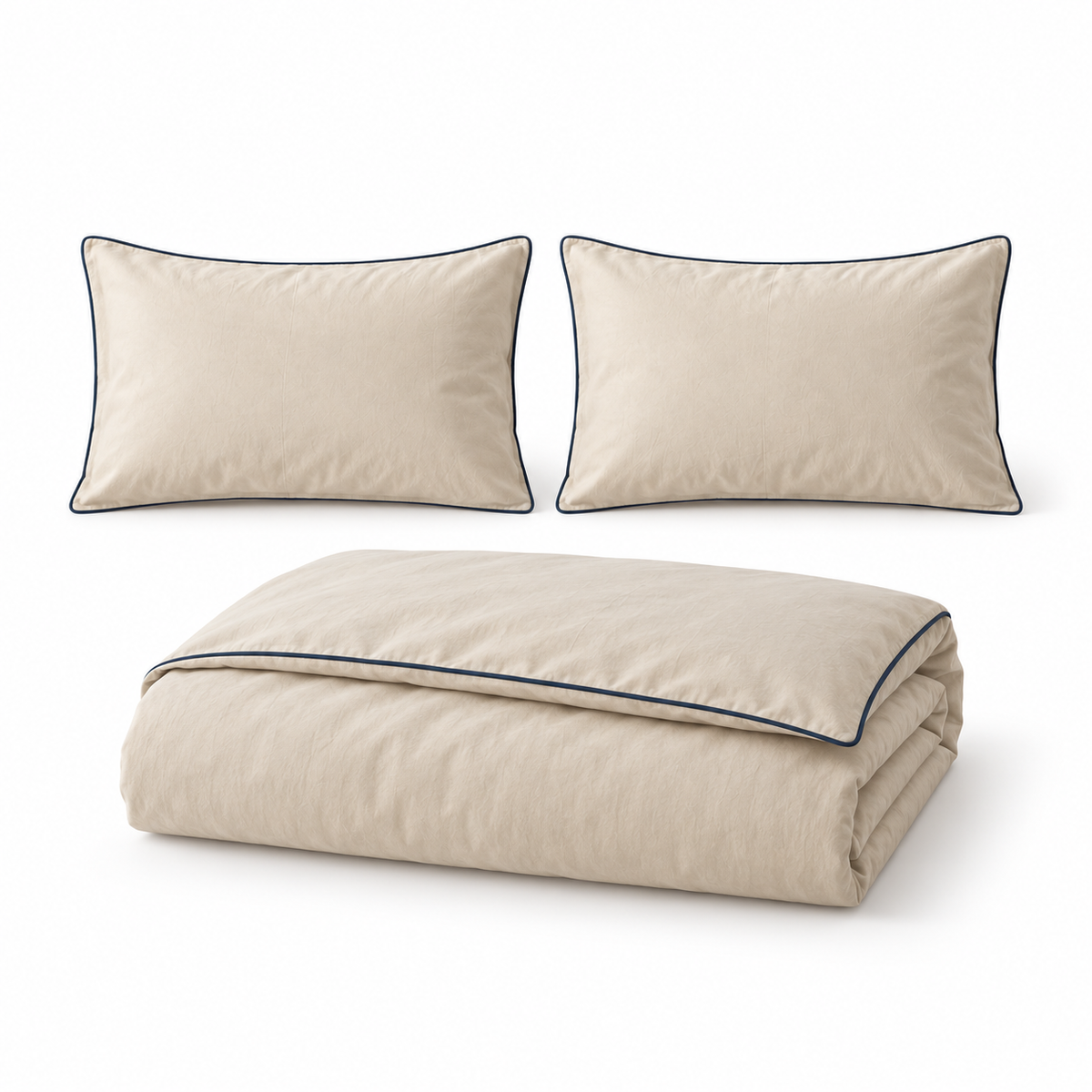 Aveline Washed Sateen Duvet Set on a white background
