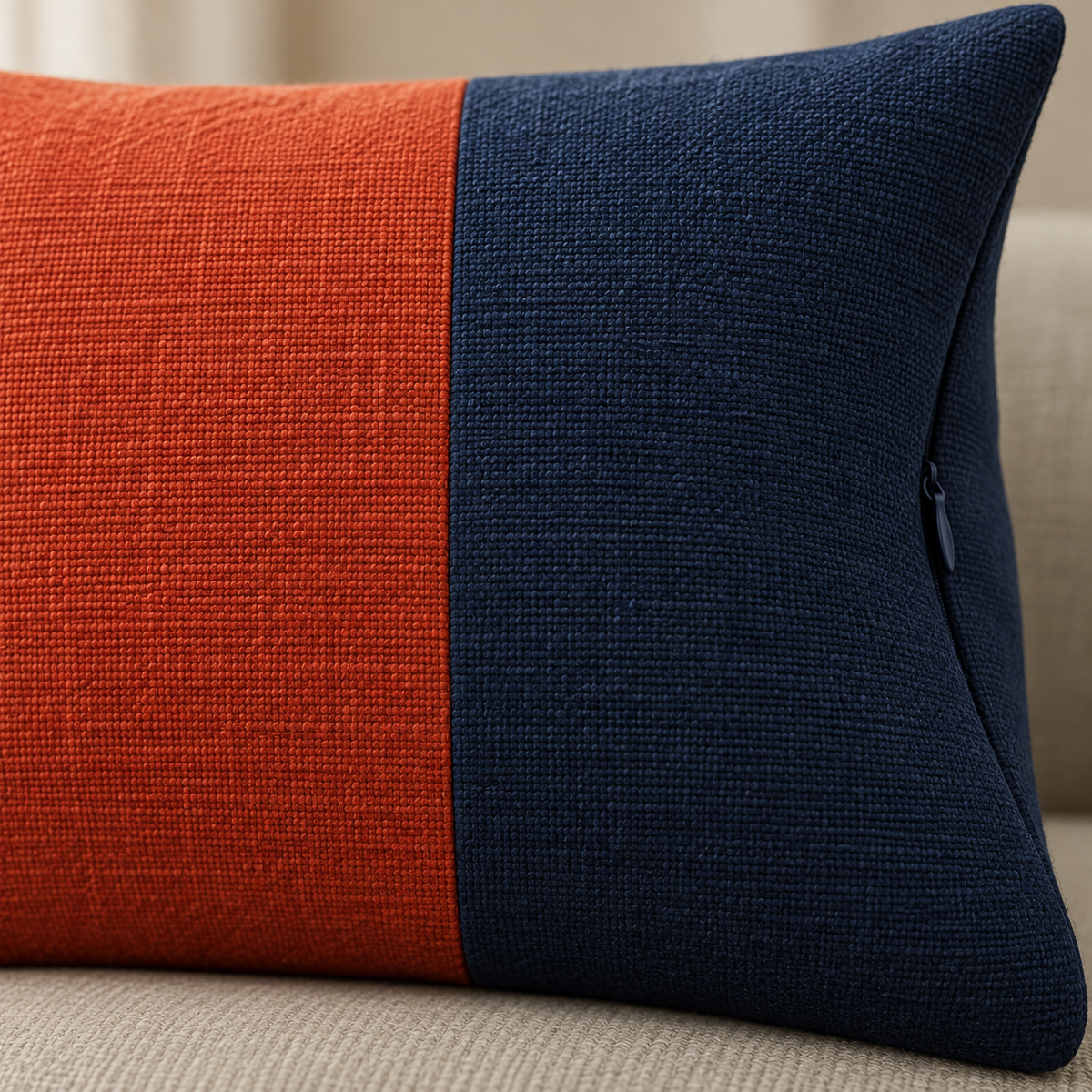 Cendre Block Cushion detail view