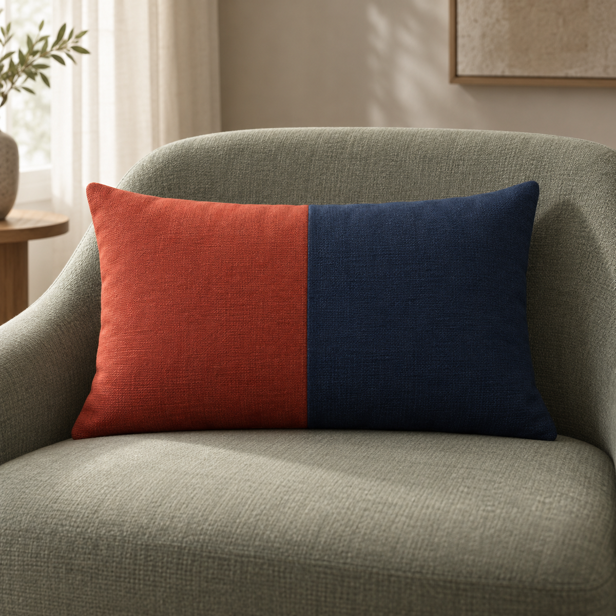 Cendre Block Cushion hero view