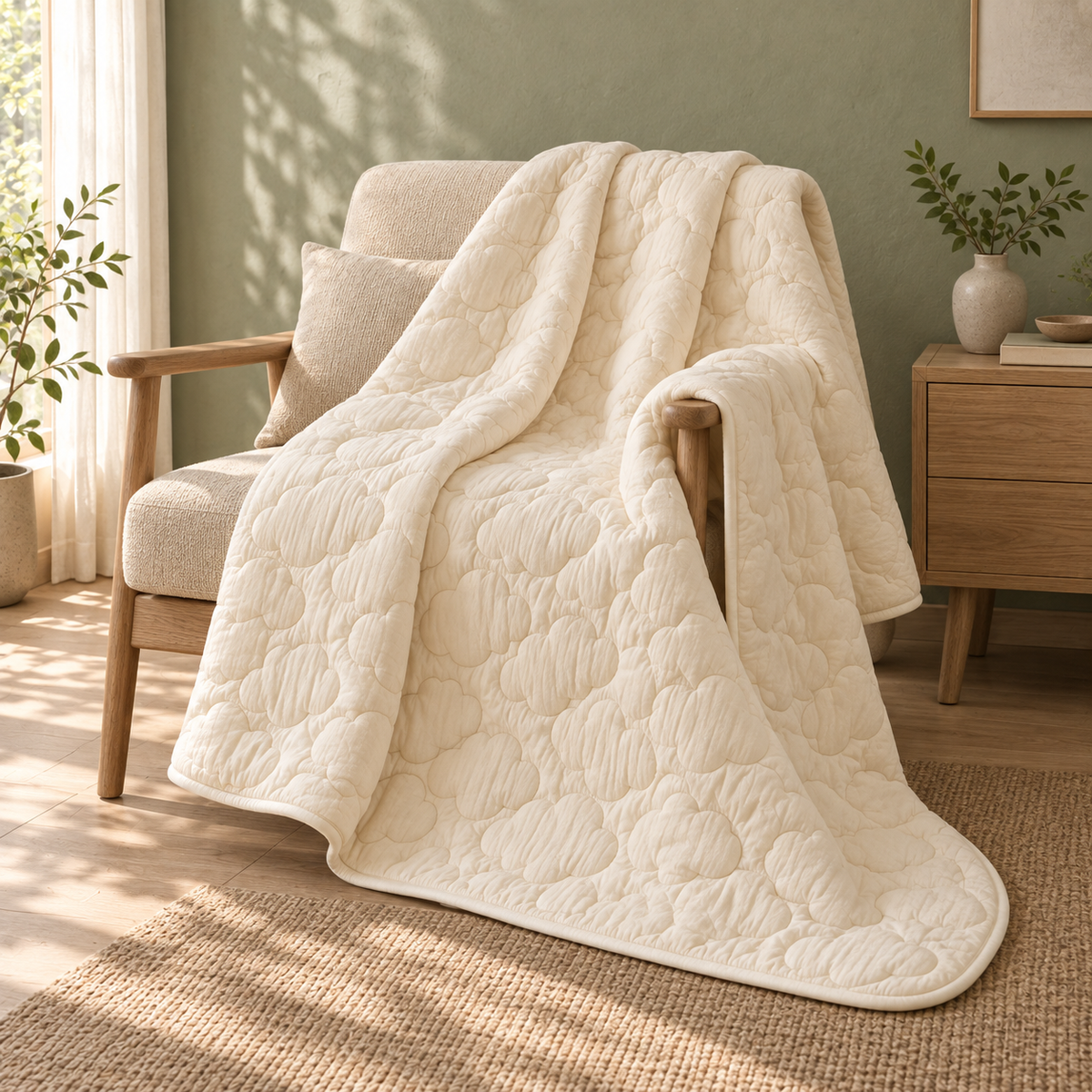 Luma Cloud-Stitch Quilt lifestyle view