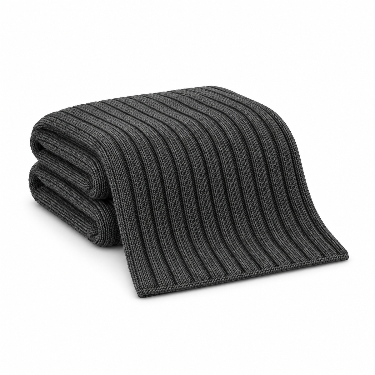 Nielle Rib Knit Throw on a white background