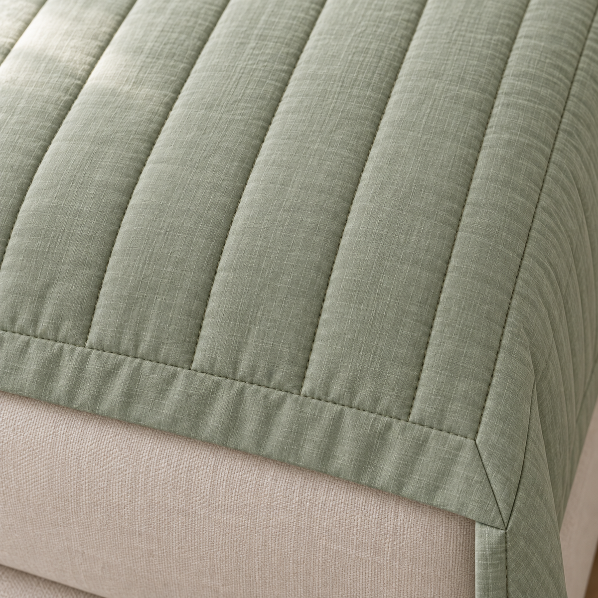 Orienne Channel Coverlet detail view