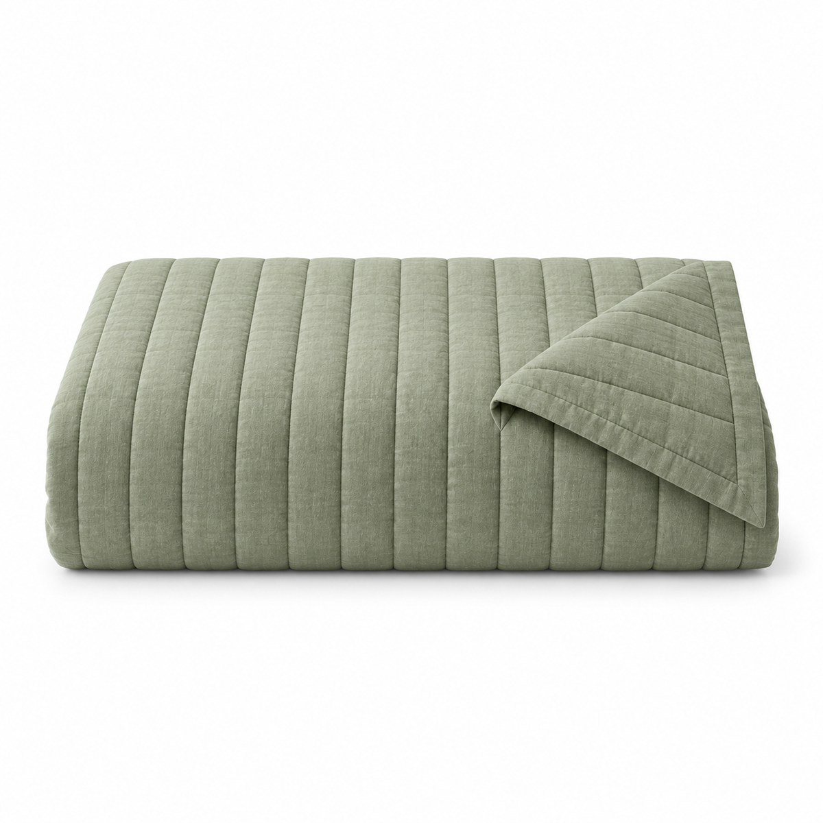 Orienne Channel Coverlet on a white background