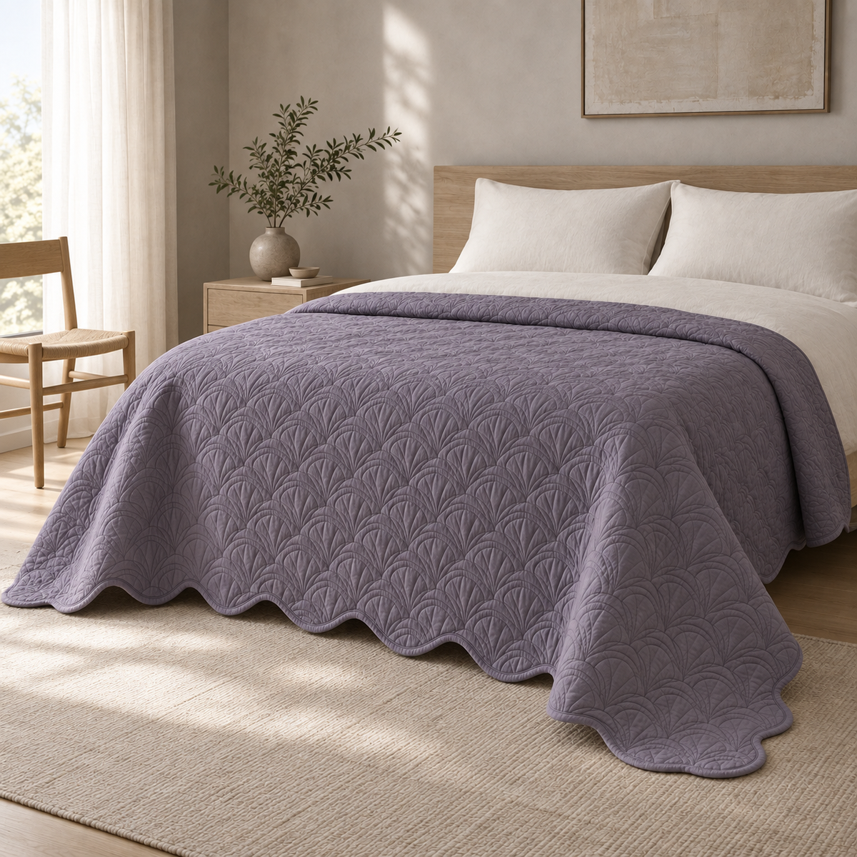Vespera Scallop Quilt lifestyle view